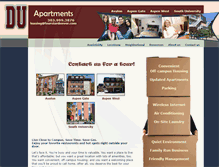 Tablet Screenshot of duapartments.com